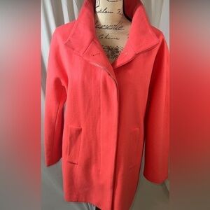 J. Crew Coral Trench Coat